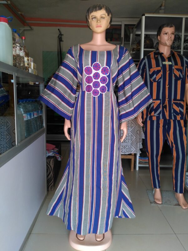 Robe en pagne tissé longue – Image 4