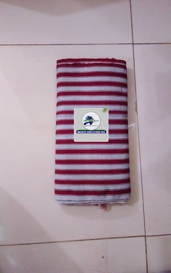 Pagne tissé simple akila rouge